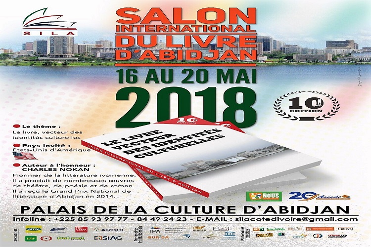 SALON INTERNATIONAL DU LIVRE D'ABIDJAN DU 16 AU 20 MAI 2018 AU PALAIS DE LA CULTURE